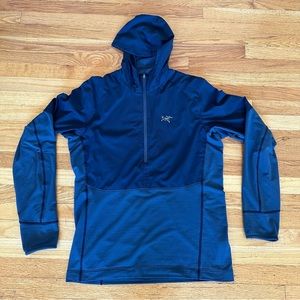 Arc’teryx Aptin Zip Hoody Men’s Large Blue